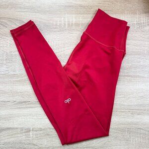 Alo High Waist Airlift Leggings 7/8 Red XS